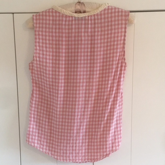 ALTUZARRA vintage pink gingham top. - Picture 4 of 8